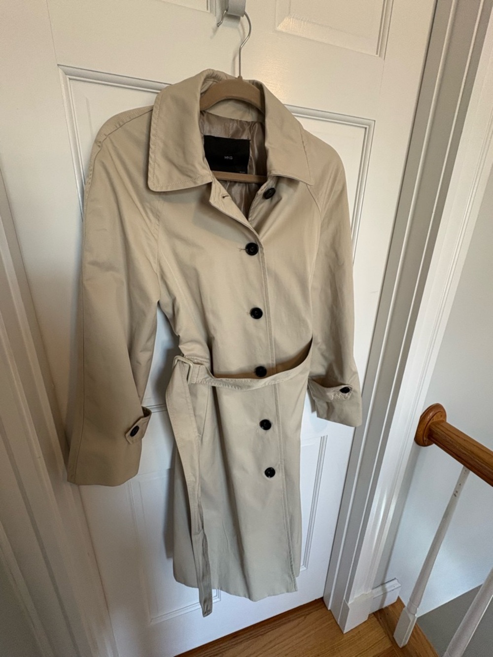 Mango Belted Trench Coat size small